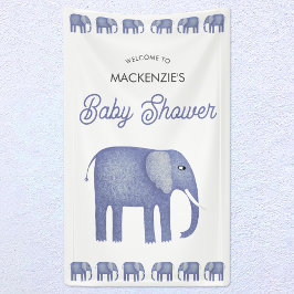 Elephant Baby Dusche Willkommen Banner