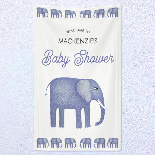 Elephant Baby Dusche Willkommen Banner