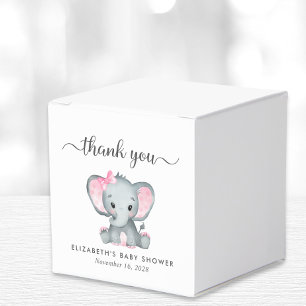 Elephant Baby Girl Dusche Vielen Dank Geschenkschachtel