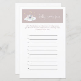 Elephant Baby Shooter Game Guessing Game Pink