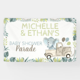 Elephant Baby Shower Banner