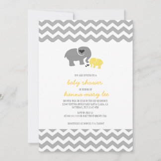 Elephant Baby Shower Einladung