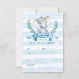 Elephant Baby Shower Einladung Jungle Baby