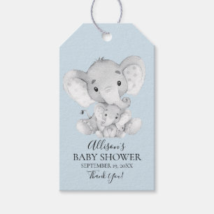 Elephant Baby Shower Favor Gift Tag Geschenkanhänger