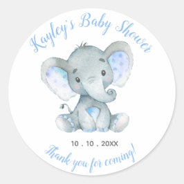 Elephant Baby Shower Fevor Sticker