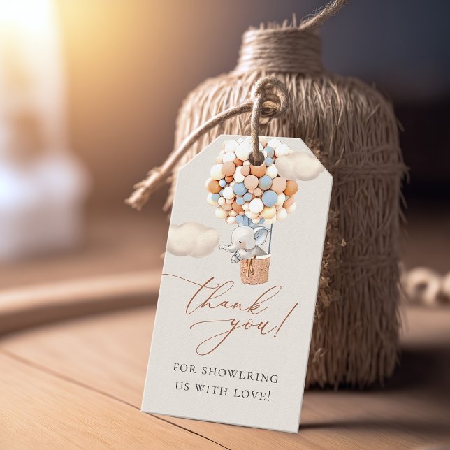 Elephant Baby Shower Geschenktasten Geschenkanhänger (Von Creator hochgeladen)
