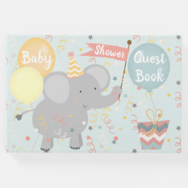 Elephant Baby Shower Giraffe Monkey Confetti Gästebuch