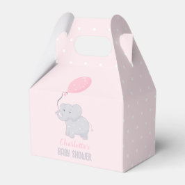 Elephant Baby Shower Girl Niedlich Favor Box Geschenkschachtel