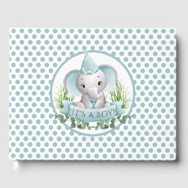 Elephant Baby Shower Guest Book Gästebuch