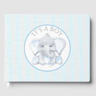 Elephant Baby Shower Guest Book Gästebuch