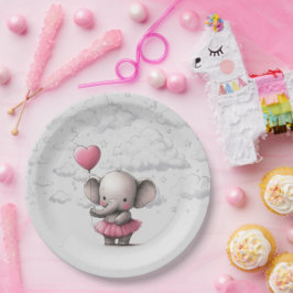 Elephant Baby Shower Pappteller