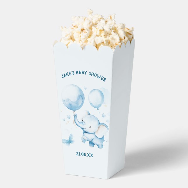 Elephant Baby Shower Popcorn Fevor Box Geschenkschachtel (Geplatzt)