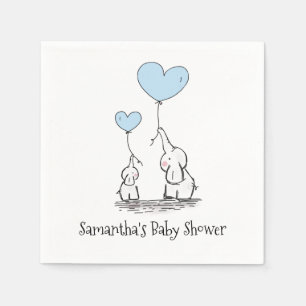 Elephant Baby Shower Serviette