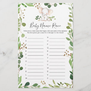 Elephant Baby Showname Race Game