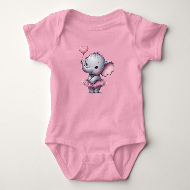 Elephant Baby Strampler (Vorderseite)