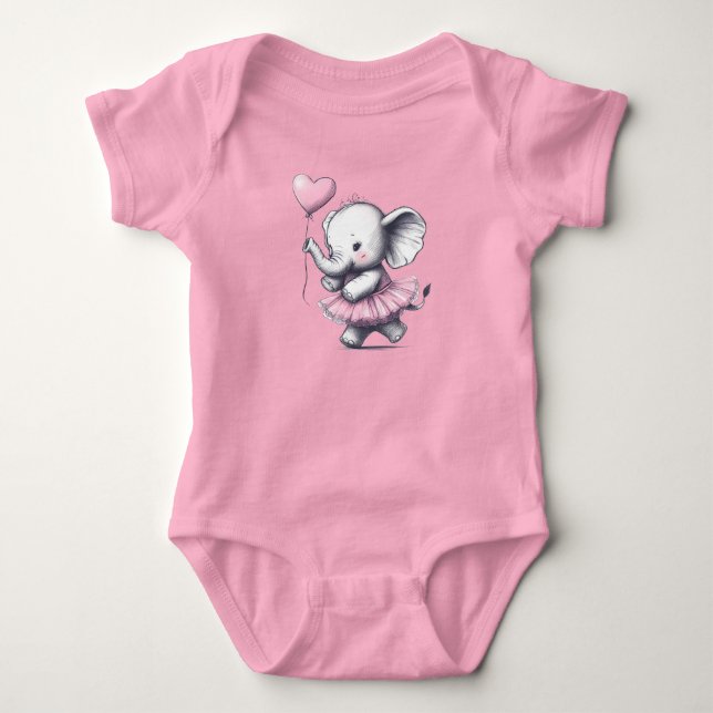 Elephant Baby Strampler (Vorderseite)