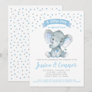 Elephant Babydusche Einladung