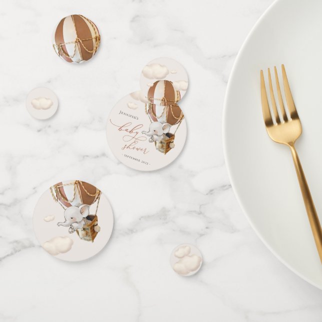 Elephant Balloon Baby Shower Confetti Konfetti (Gruppe)