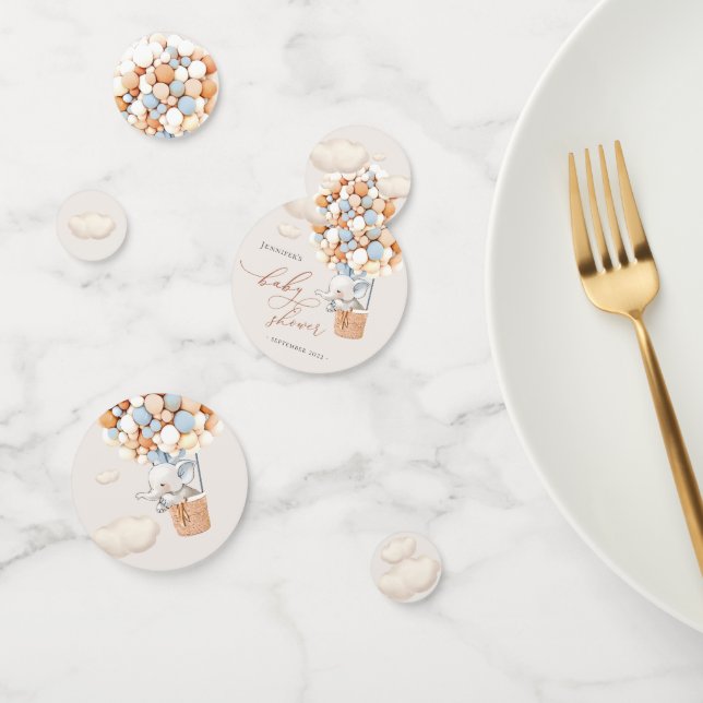 Elephant Balloon Baby Shower Confetti Konfetti (Gruppe)