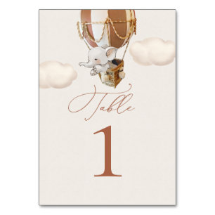 Elephant Balloon-Tischnummer Tischnummer