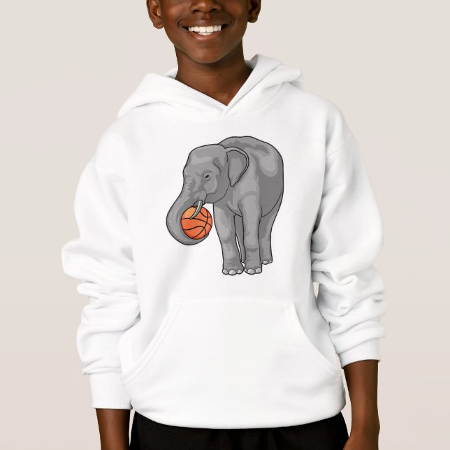 Elephant Basketball-Spieler Basketball Hoodie (Vorderseite)