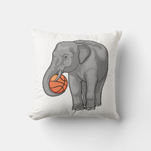 Elephant Basketball-Spieler Basketball Kissen