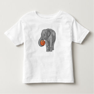 Elephant Basketball-Spieler Basketball Kleinkind T-shirt