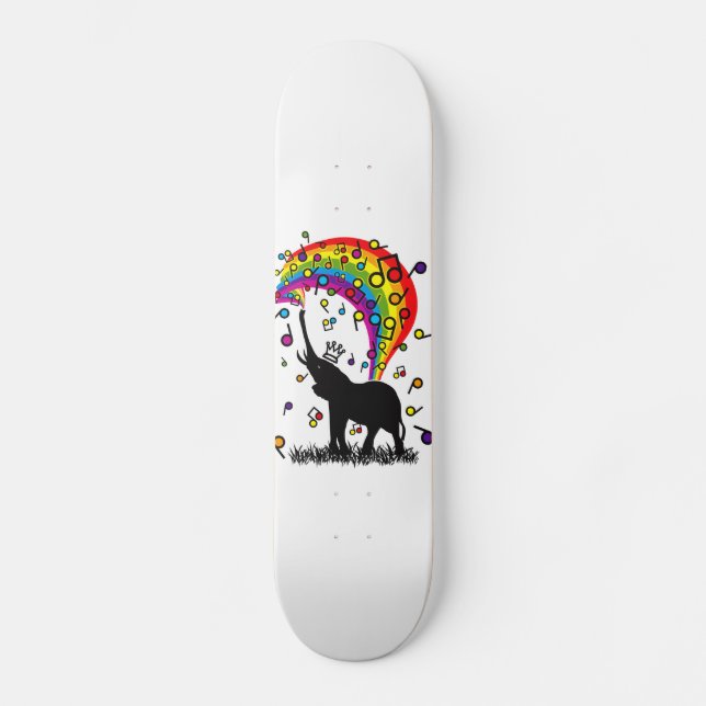 Elephant_Bathing Skateboard (Vorderseite)