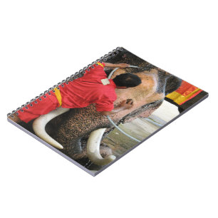 Elephant Bathtime ... Ayutthaya, Thailand Notizblock