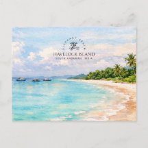 Elephant Beach Aquarell – Andaman Andenken Geschen