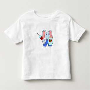 Elephant bei Impfung mit Spritze Kleinkind T-shirt