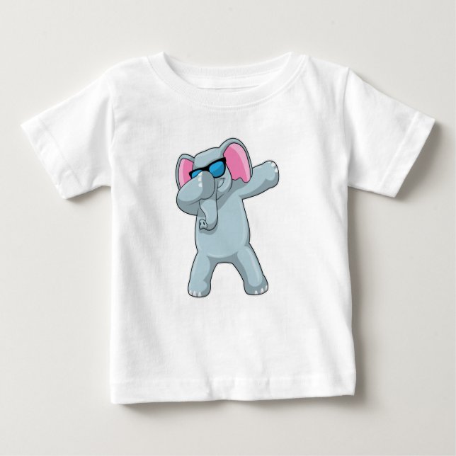 Elephant beim Hip Hop Dance Dab Baby T-shirt (Vorderseite)
