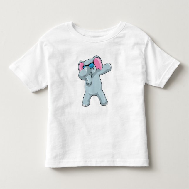 Elephant beim Hip Hop Dance Dab Kleinkind T-shirt (Vorderseite)