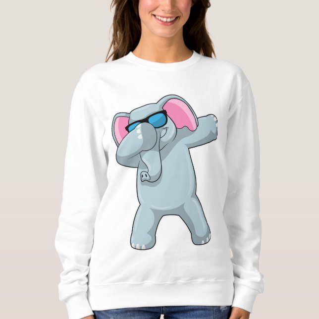 Elephant beim Hip Hop Dance Dab Sweatshirt (Vorderseite)