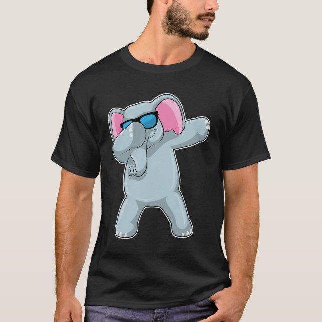 Elephant beim Hip Hop Dance Dab T-Shirt (Vorderseite)