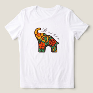 Elephant Bestie T - Shirt, Freundschaftsgeschenke, Tri-Blend Shirt