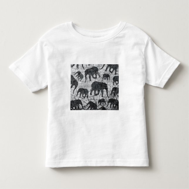 Elephant-Betonmuster Kleinkind T-shirt (Vorderseite)