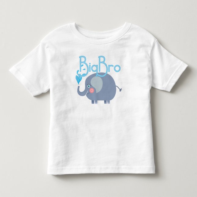 Elephant Big Bro Kleinkind T-shirt (Vorderseite)