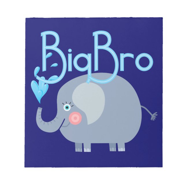 Elephant Big Bro Notizblock (Vorderseite)