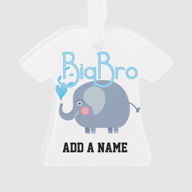 Elephant Big Bro Ornament (Vorderseite)