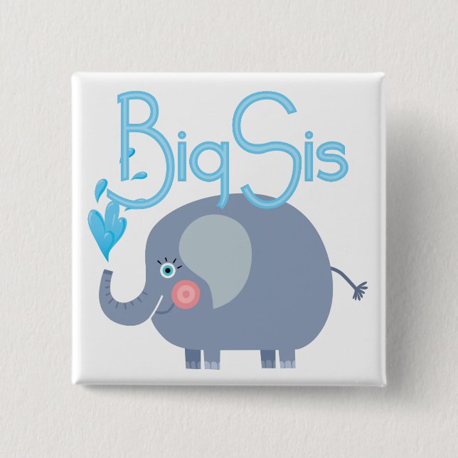 Elephant Big Sis Button (Vorderseite)