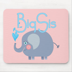 Elephant Big Sis Mousepad