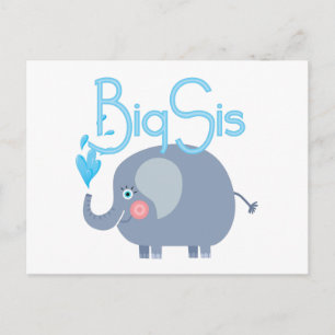 Elephant Big Sis Postkarte