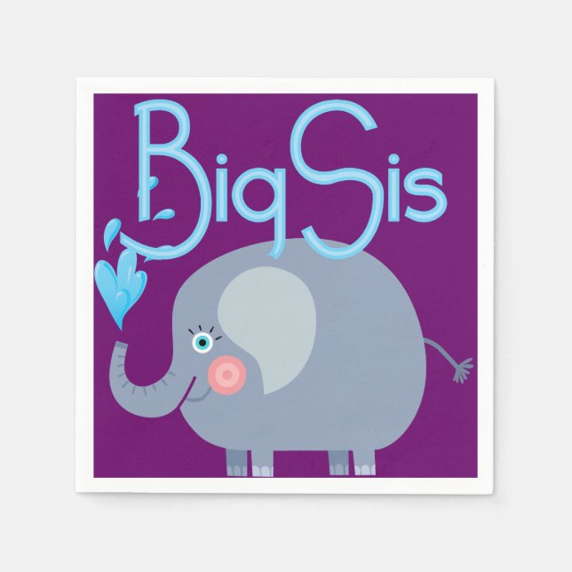 Elephant Big Sis Serviette (Vorderseite)