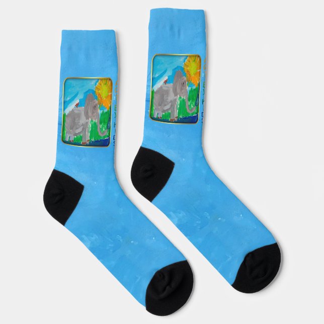 Elephant & Bird Crew Socks Socken (Rechts)