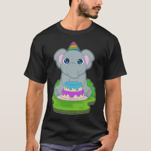 Elephant Birthday Cake T-Shirt