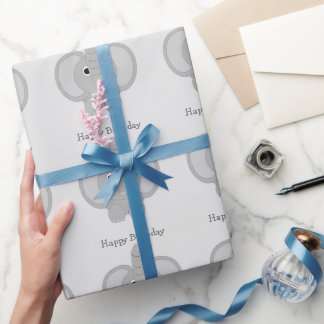 Elephant Birthday Geschenkpapier