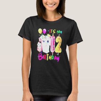 Elephant Birthday It's My 12th Birthday Girls Elep T-Shirt
