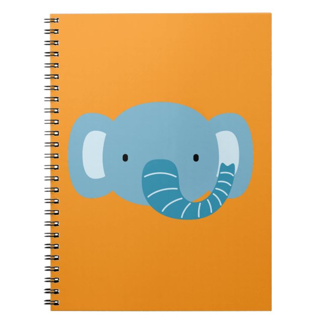 Elephant Birthday Kids Art Notizblock (Vorderseite)