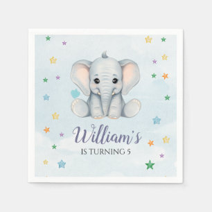 Elephant Birthday Party Serviette